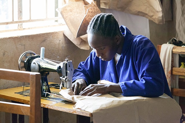 Local workers in the DRC.